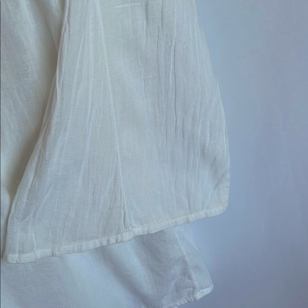 Ralph Lauren White Cotton Tunic Swim-coverlet OneSize - Picture 7 of 11